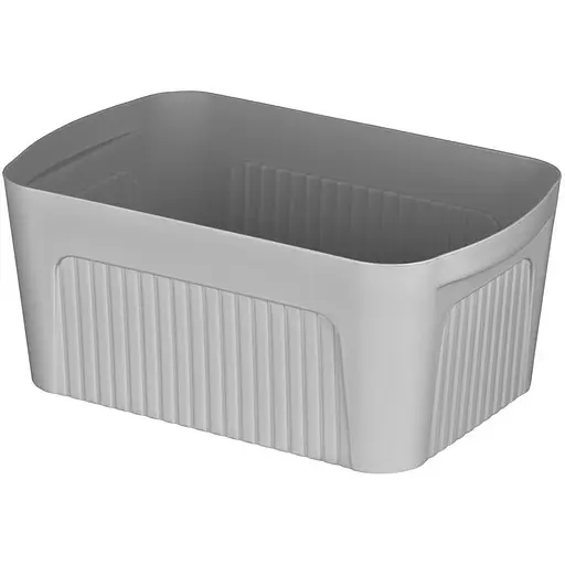 Ящик для хранения Ardesto 32 x 21.5 x 14 см с крышкой 6 л серый (ARHC2506G) - фото 2