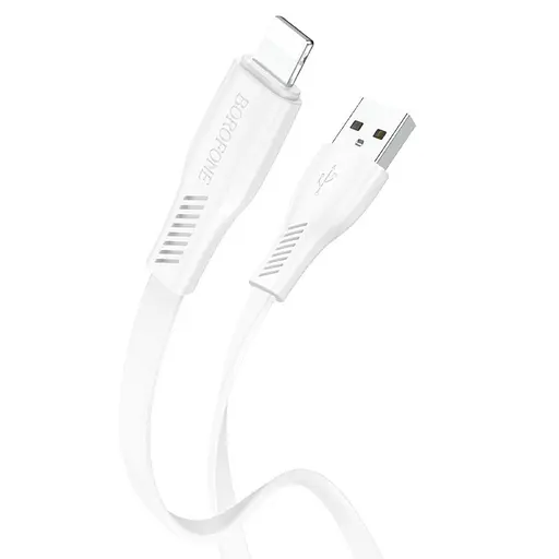 Кабель Borofone BX85 USB to Lightning 1 м белый - фото 1