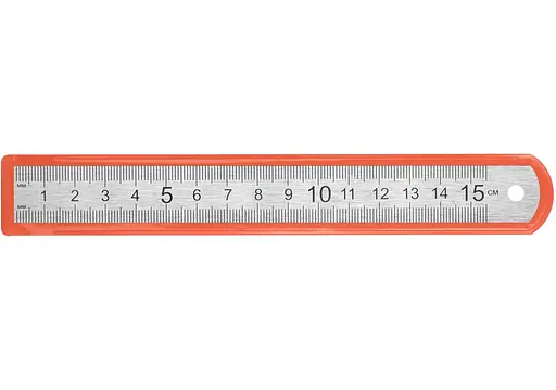 Линейка металлическая 15 см 0,3S, 1018-15 J.Otten (9555079097761) - фото 1