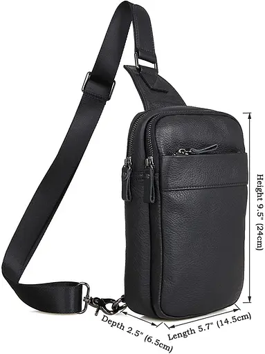 Чоловіча шкіряна сумка Vintage 14,5х24х6,5 см sum0012411 - фото 3