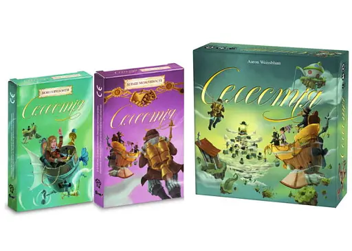 Настільна гра Woodcat Селестія з доповненнями Більші можливості + Нові горизонти (укр.) (WO-17014+2)