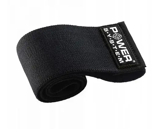 Тканинна гумка для фітнесу та спорту Power System PS-4091 Booty Band LVL 1 Black/Pink (d_64 см. 18-23 кг) (4091PI-0) - фото 3