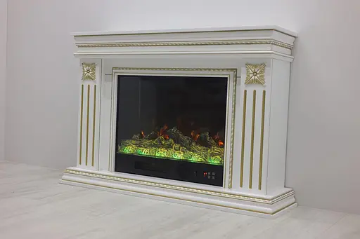 Електричний камін Valencia Gold Bluetooth звук потріскування дров 1500Вт (10080115) - фото 6