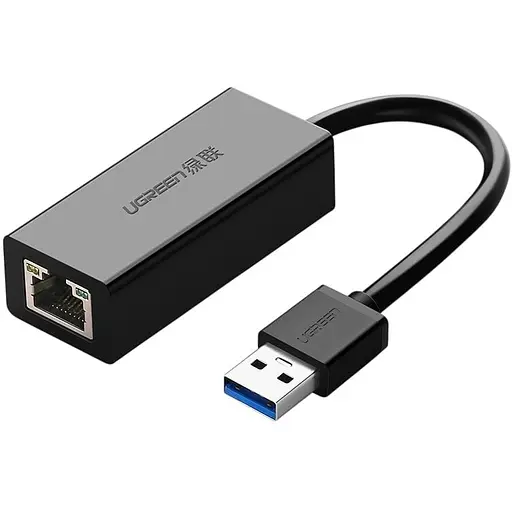 Перехідник Ugreen USB 3.0 Type-A Ethernet RJ45 1000Mb CR111 Чорний