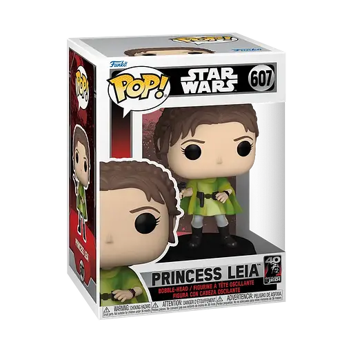 Фигурка Funko Pop Фанко Поп Звездные войны Принцесса Лея Star Wars Princess Leia 10 см FP SW PL 607 - фото 3