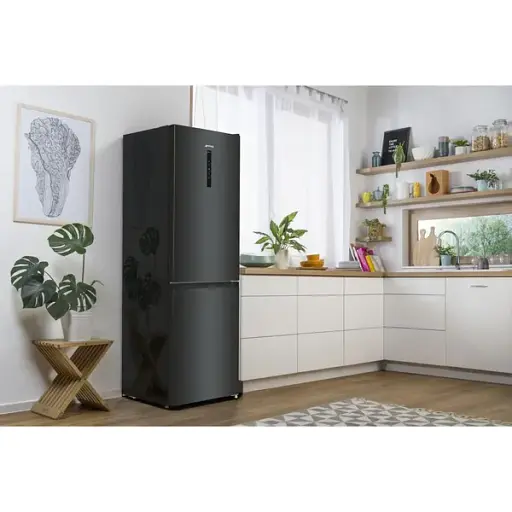 Холодильник Gorenje NRK619EABXL4 с нижней морозильной камерой 185х60х60 см 2 двери Х 204 л М 96 л A+ NoFrost Plus Fresh zone черный - фото 3