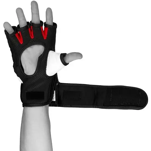Рукавиці для MMA PowerPlay 3075 Black/White - XL - фото 4