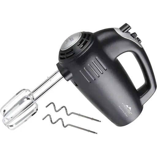 Ручний міксер Monte MT-2006 для дому 5 швидкостей 2 насадки Чорний 700 Вт - фото 1