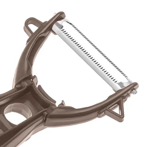 Ніж економка овочечистка для тонкого чищення овочів та фруктів Принцеса кухні , Kitchette Коричневий 84833 - фото 4