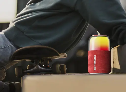Портативна колонка Real-El RX705 5W Bluetooth TWS, RGB, Red - фото 8
