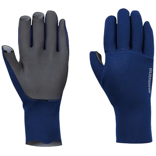 Рукавички Shimano Chloroprene EXS 3 Cut Gloves M Blue - фото 1