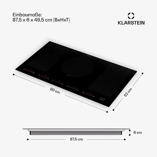 Индукционная варочная поверхность Klarstein Masterzone 90 Flex (10045794) - фото 2