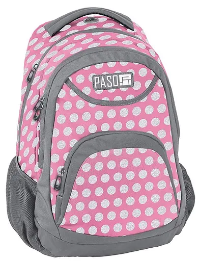 Яркий женский рюкзак 20L в горох PASO 41x29x18 см sum0024109 - фото 1
