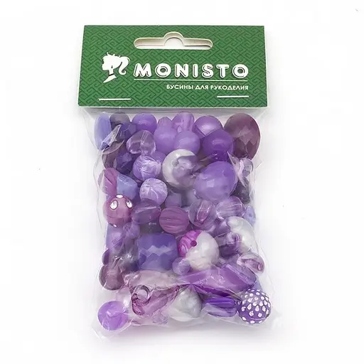 Декоративні намистинки для творчості Бомбей Dom Busin УТ100014231 в упаковці 74 шт - фото 4