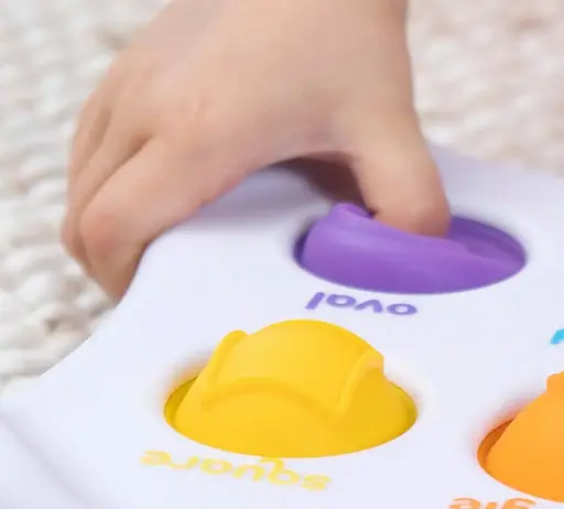 Сенсорна розвиваюча іграшка Dimpl Duo Fat Brain Toys F208EN Колір Форма Брайль - фото 5