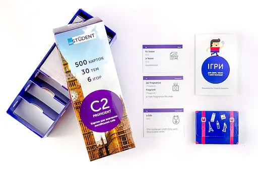 Настільна гра English Student Картки для вивчення англійської мови English Student Proficient C2 (укр.) (39122632)