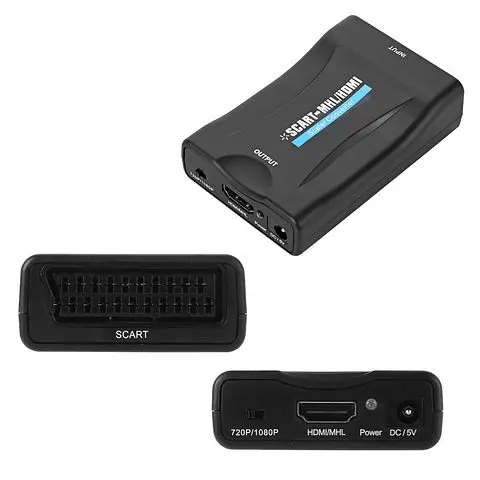 Конвертер адаптер перехідник з SCART до HDMI