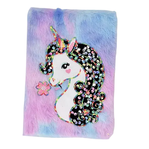 Блокнот пухнастий Unicorn, А5, 80 аркушів, 70 г/м² (В асортименті)