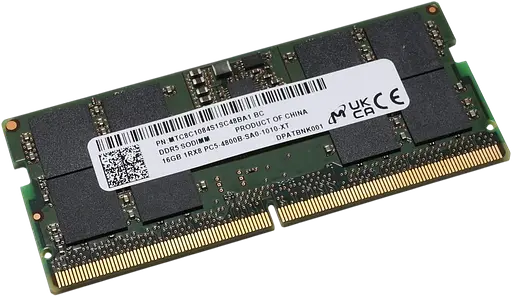 Оперативная память Micron 16GB SODIMM DDR5 4800MHz (MTC8C1084S1SC48BA1) Б/У - фото 1