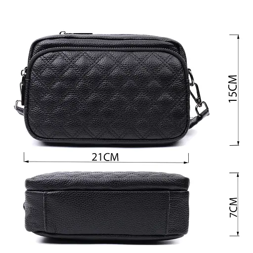 Кожаная женская сумка Vintage 21х15х7 см sum0026582 - фото 3