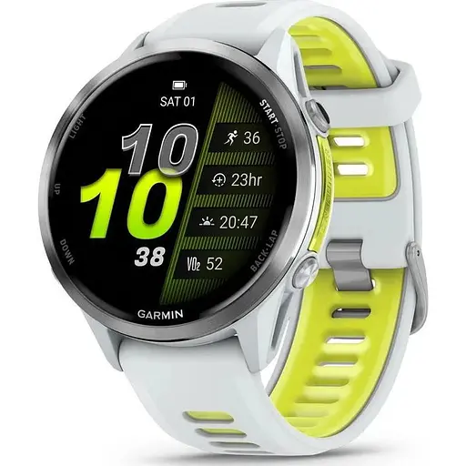 Смарт-часы Garmin Forerunner 970 Titanium w. Whitestone Case и Whitestone/T. Amp Yellow Band 010-02969-01/11