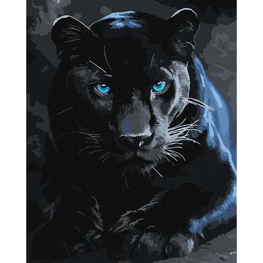 Картина по номерам "Дика пантера" ©art_selena_ua KHO6813, 40x50 см