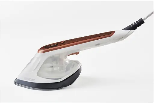 Sencor Отпариватель компактный, 1800Вт, 180мл, постоянный пар - 25гр, керамическая подошва, бело-коричневый - фото 4