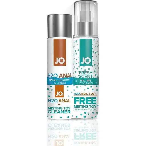 Комплект System JO GWP - Anal H2O Lubricant 120 мл + Misting Toy Cleaner 120 мл