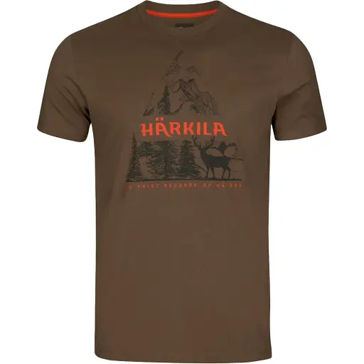 Футболка Harkila Nature S/S T-shirt XXL Slate black