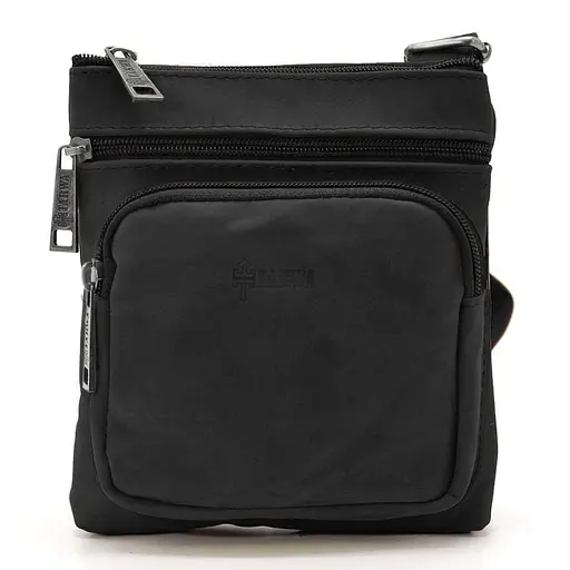 Сумка мужская через плечо кожаная TARWA 19х17х5 см sum0028336 - фото 2