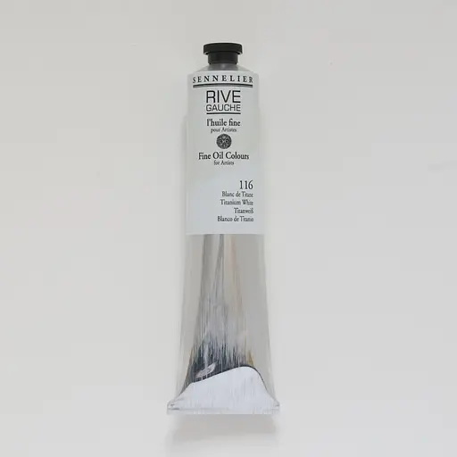 Масляная краска Rive gauche 200 мл, Титановый белый (Titanium White)
