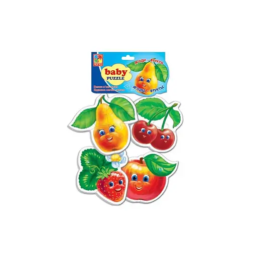 Детские беби пазлы Фрукты VT1106-77 на укр. языке