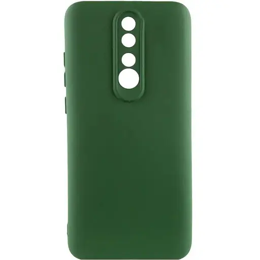 Чехол TPU GETMAN Liquid Silk Full Camera для Xiaomi Redmi 8 Зеленый / Dark green