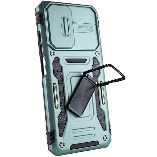 Ударостійкий чохол Camshield Army Ring для Xiaomi Redmi 10 Зелений / Light Green - фото 3