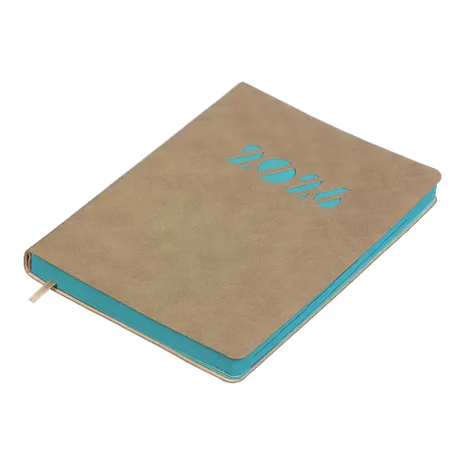 Щоденник датований Buromax Invisible 2026 A5 штучна шкіра бежевий (BM.21154-28) - фото 3