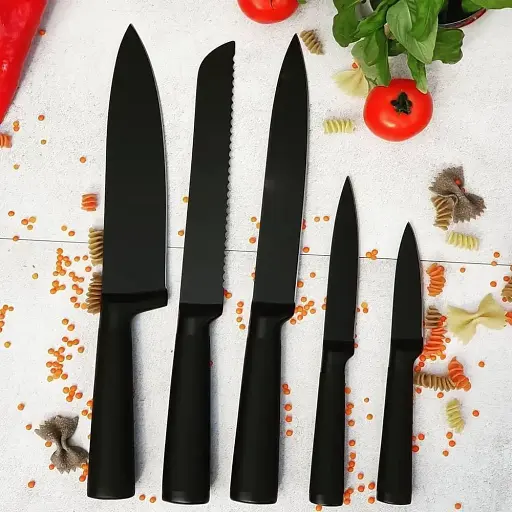 Набір кухонних ножів на підставці 8 предметів Edenberg EB-920 - фото 2