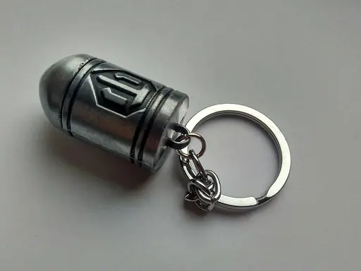 Брелок GeekLand Світ танків КУЛЯ World of Tanks срібло 4.2 см WoT 21.89 - фото 3