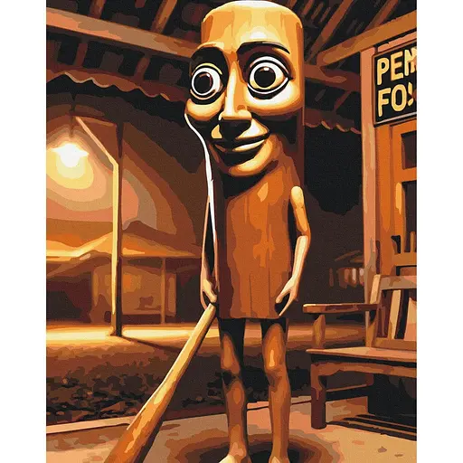 Картина по номерам на подрамнике Brushme TUNG TUNG TUNG SAHUR