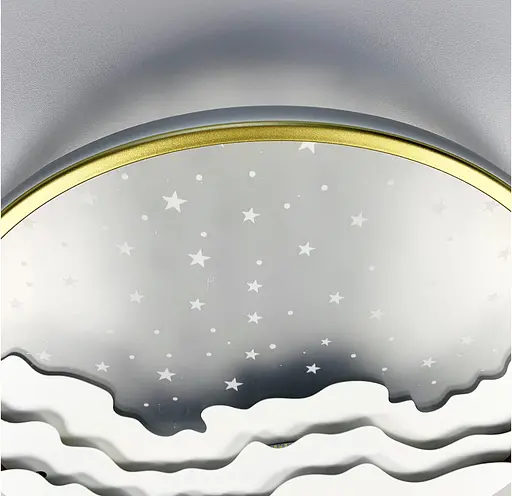 Креативна світлодіодна стельова люстра | Line F | Арт. 2359-500 WT+GD - фото 7