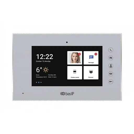 Видеодомофон AQ-07LA Silver BAS-IP (86-00010)