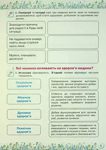 Здоров'я, безпека та добробут 5 клас. Робочий зошит-практикум - фото 3