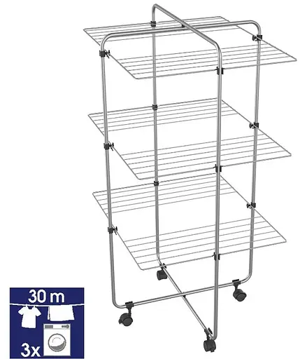 Сушилка для белья напольная Casa Si Viper 4 Grey (CS92117G08) (DAS302374) - фото 2