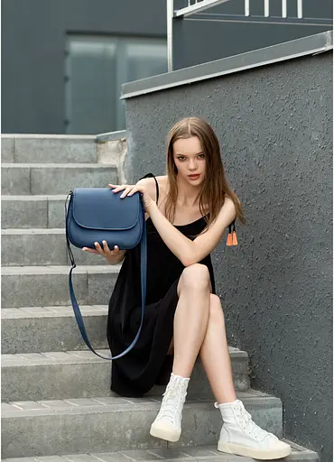 Сумка кросбоди Sambag Rose BZN синий 20 х 24 х 7 см (94000015) - фото 2