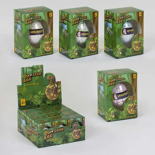 Зростаючі тварини в яйці "Динозаври" C 37601, 1шт (6900067376015) МІКС - фото 1