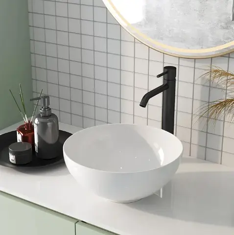 Умивальник Rea Erica white накладний REA-U0602, Білий - фото 2