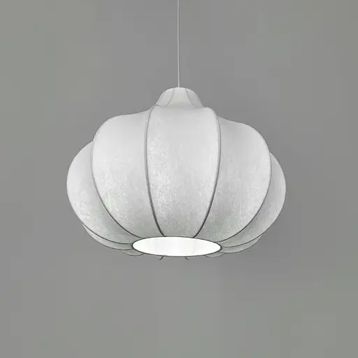 Дизайнерский светильник с полимерным абажуром Ø50x40 см Line F AK01-500 Белый - фото 4