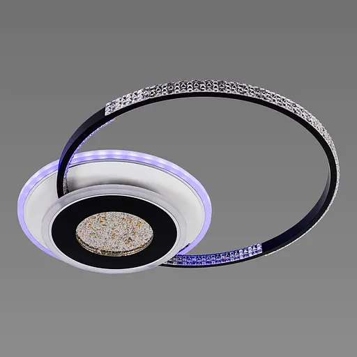 Люстра светодиодная акриловая Sirius C7067/500 WH+BK (RGB) 80W+8W - фото 4