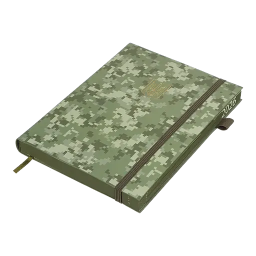 Ежедневник датированный Buromax Military 2026 A5 искусственная кожа хаки (BM.21134-59) - фото 2