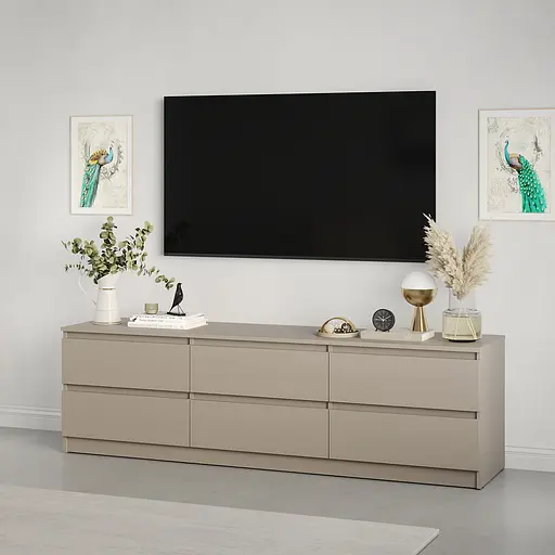 Тумба під телевізор MebelStar Нео 6Ш 180x43x53 см Кашемір (MBS-1292) - фото 1