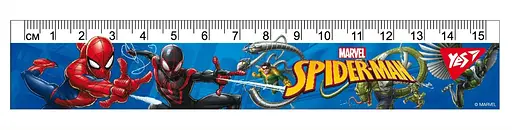 Лінійка YES Marvel, 15 см, 10 шт. в упаковці